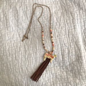 Long tassel necklace